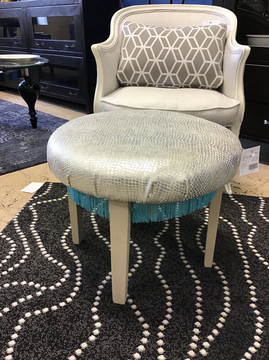 Round Upholstered Stool