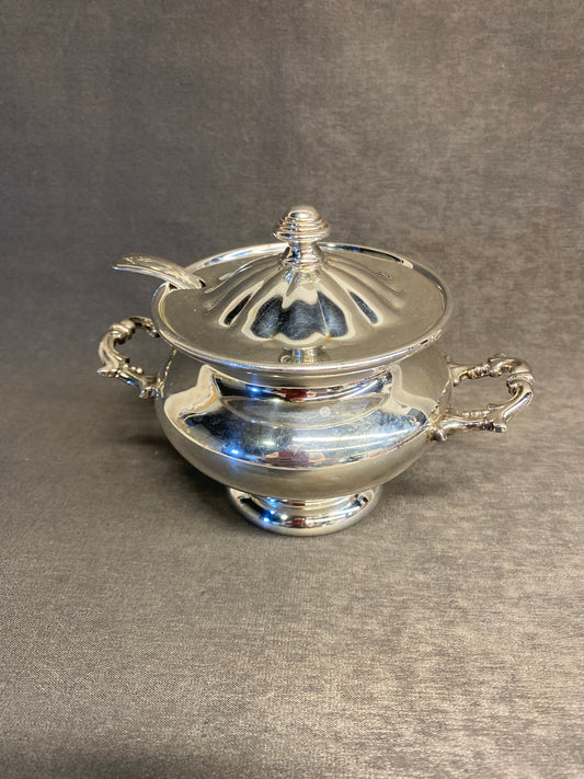 Silverplate Sauce Pot With Ladle