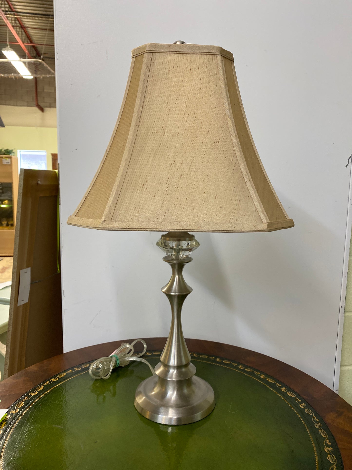 Metal & Glass Table Lamp