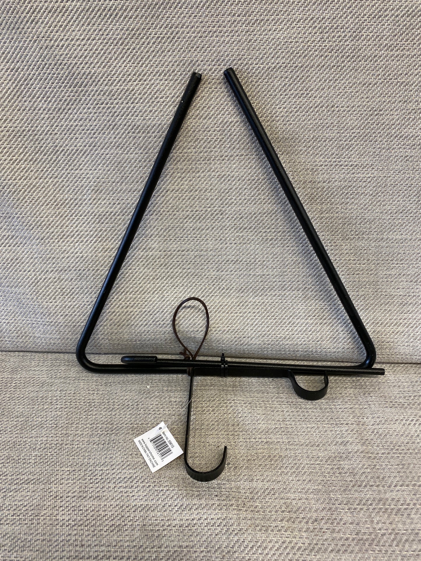 New! 3PC Wrought Iron Triangle - Dinner Gong