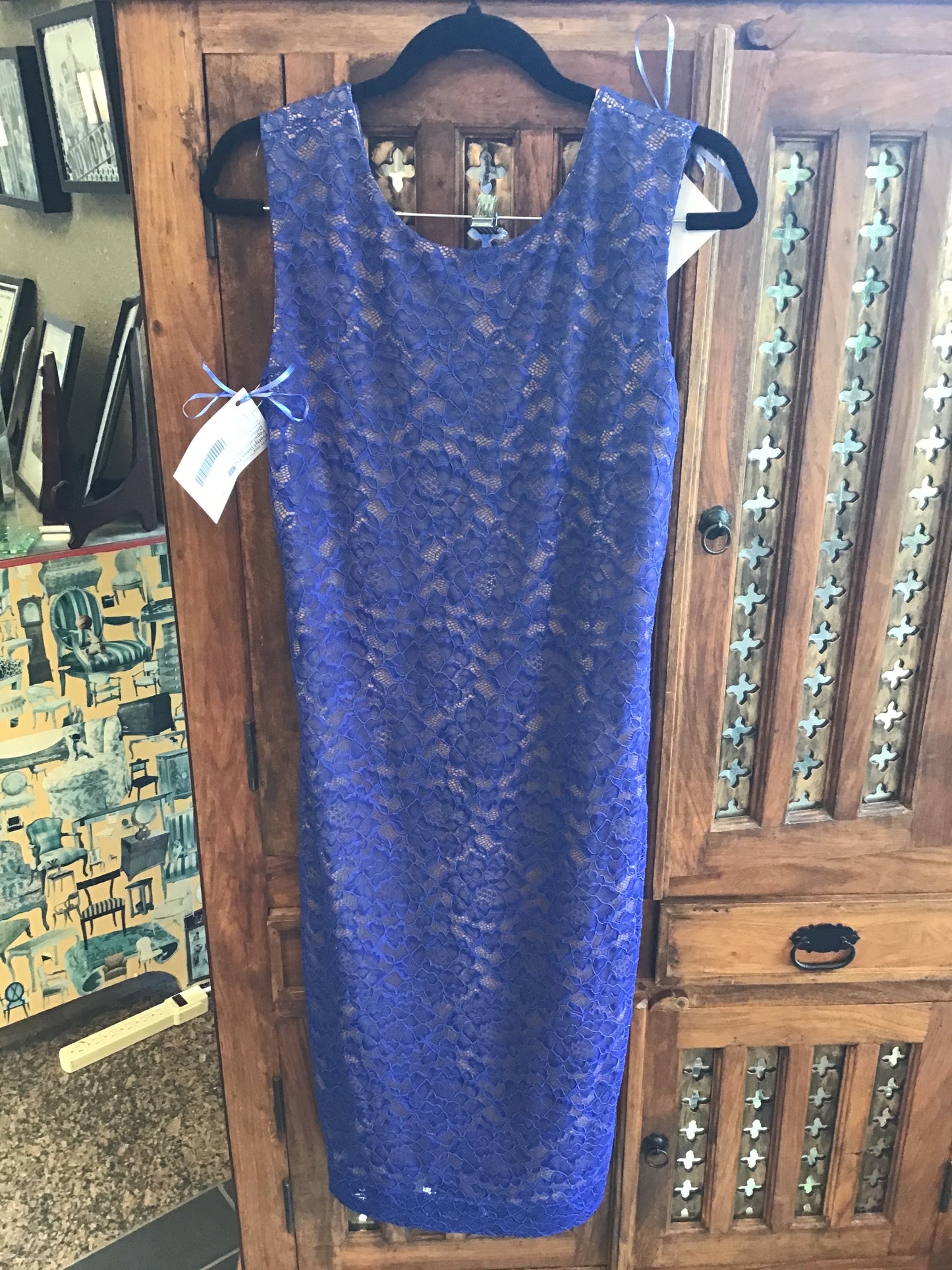 Pretty! Dress The Population Blue Dress