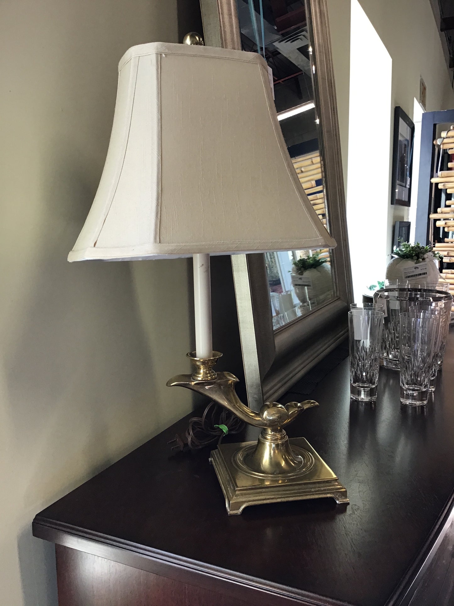 Stiffel Brass Lamp - Candle