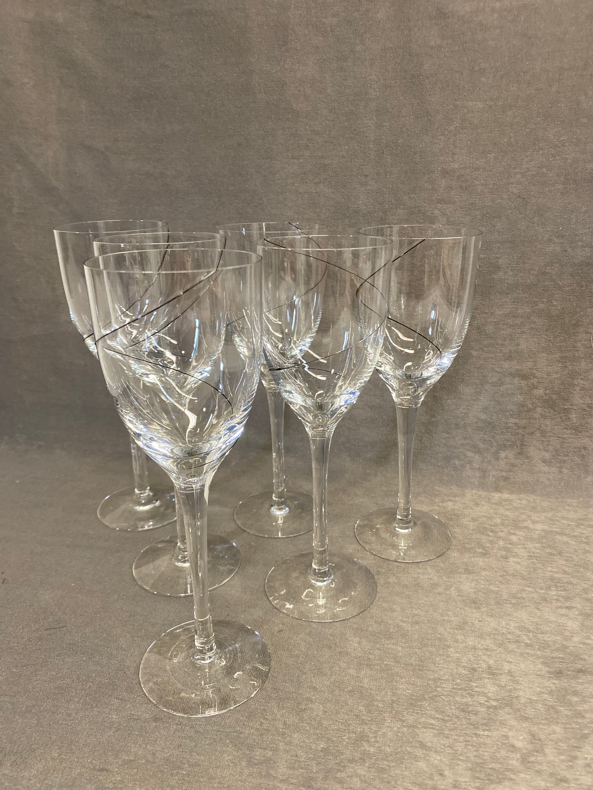 Set 6 Kosta Boda Goblets