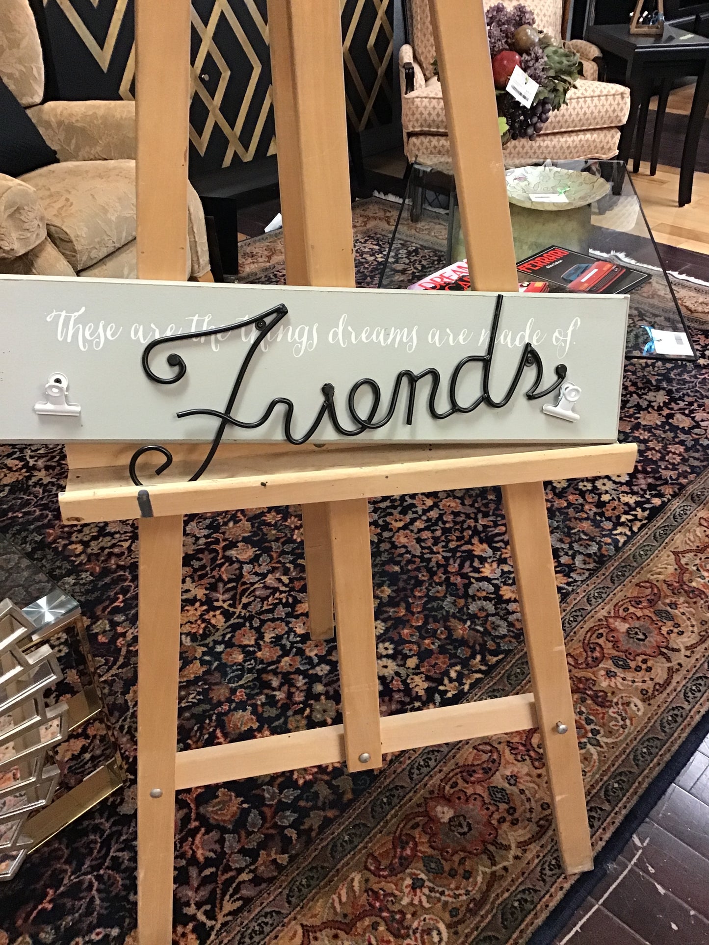 Wood Signage Clip Board