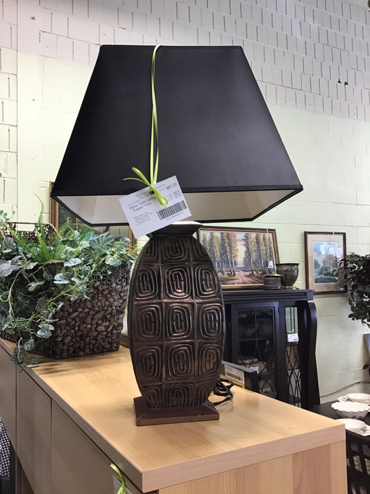 Metal Table Lamp - Copper Tone