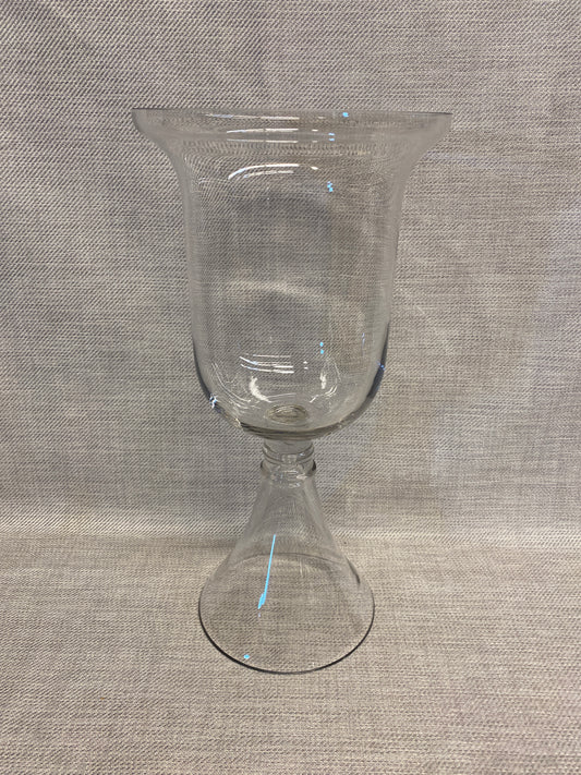 Glass Hurricane Candleholder