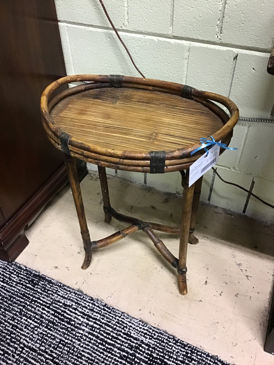 Lafko Rattan Sm Oval Tray Table