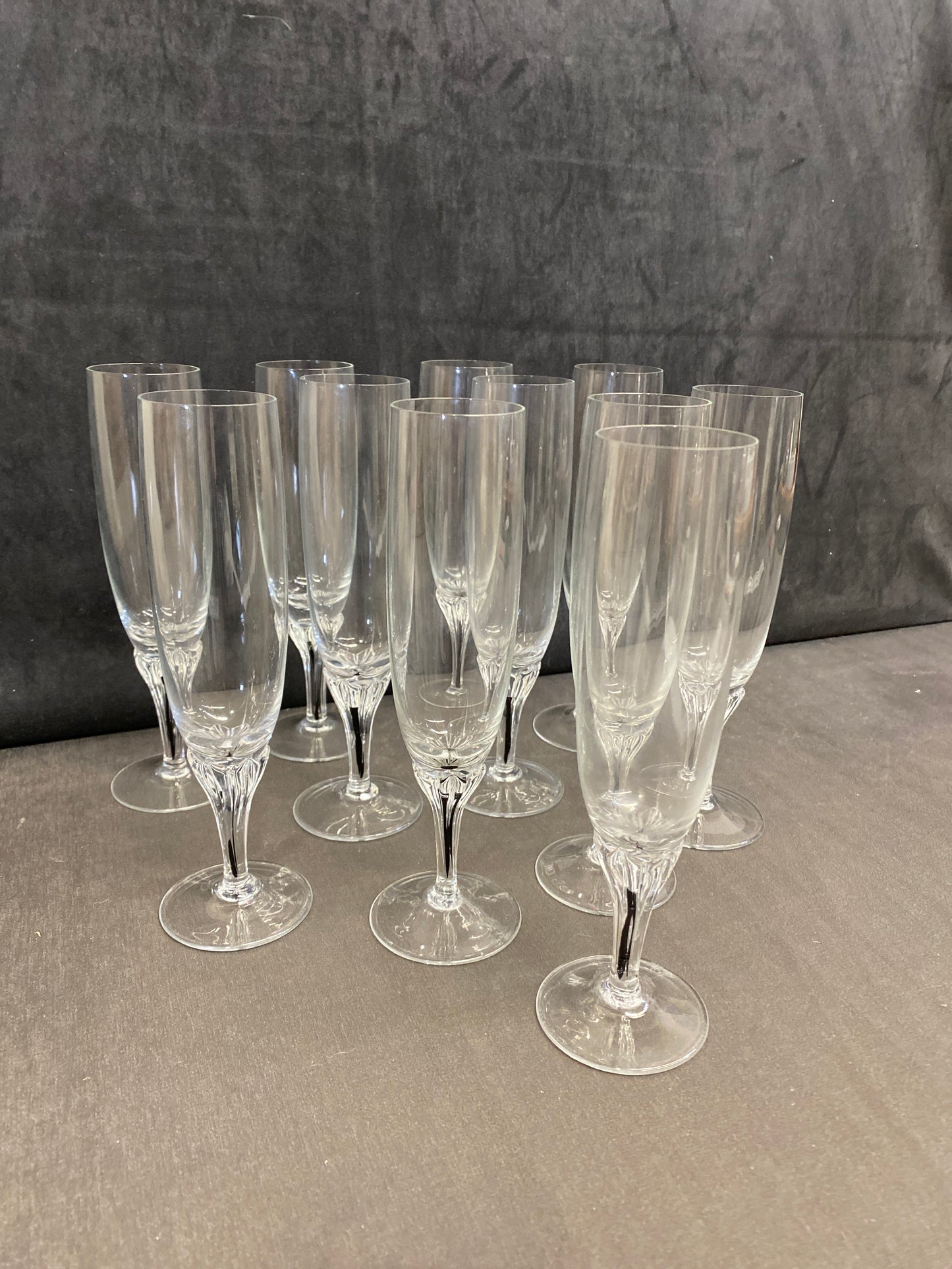 Set 11 Belfor "Exquisite" Champagne Flutes