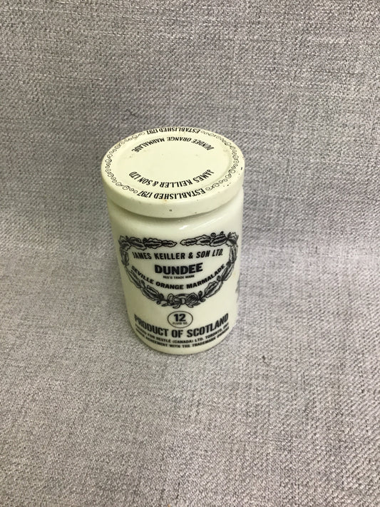 Vintage Orange Marmalade Ceramic Jar