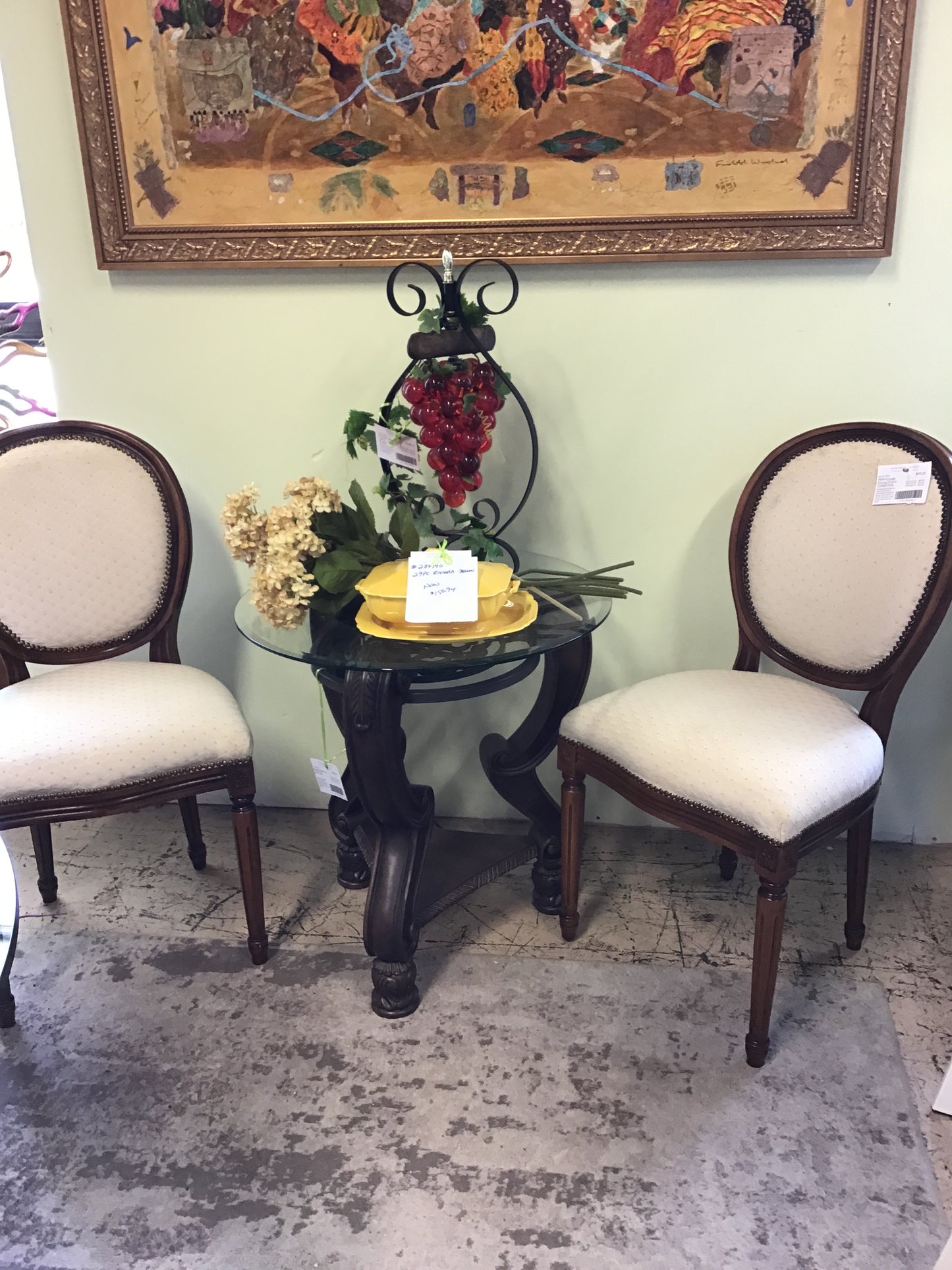 PAIR Vintage Dining Chairs - CONDITION