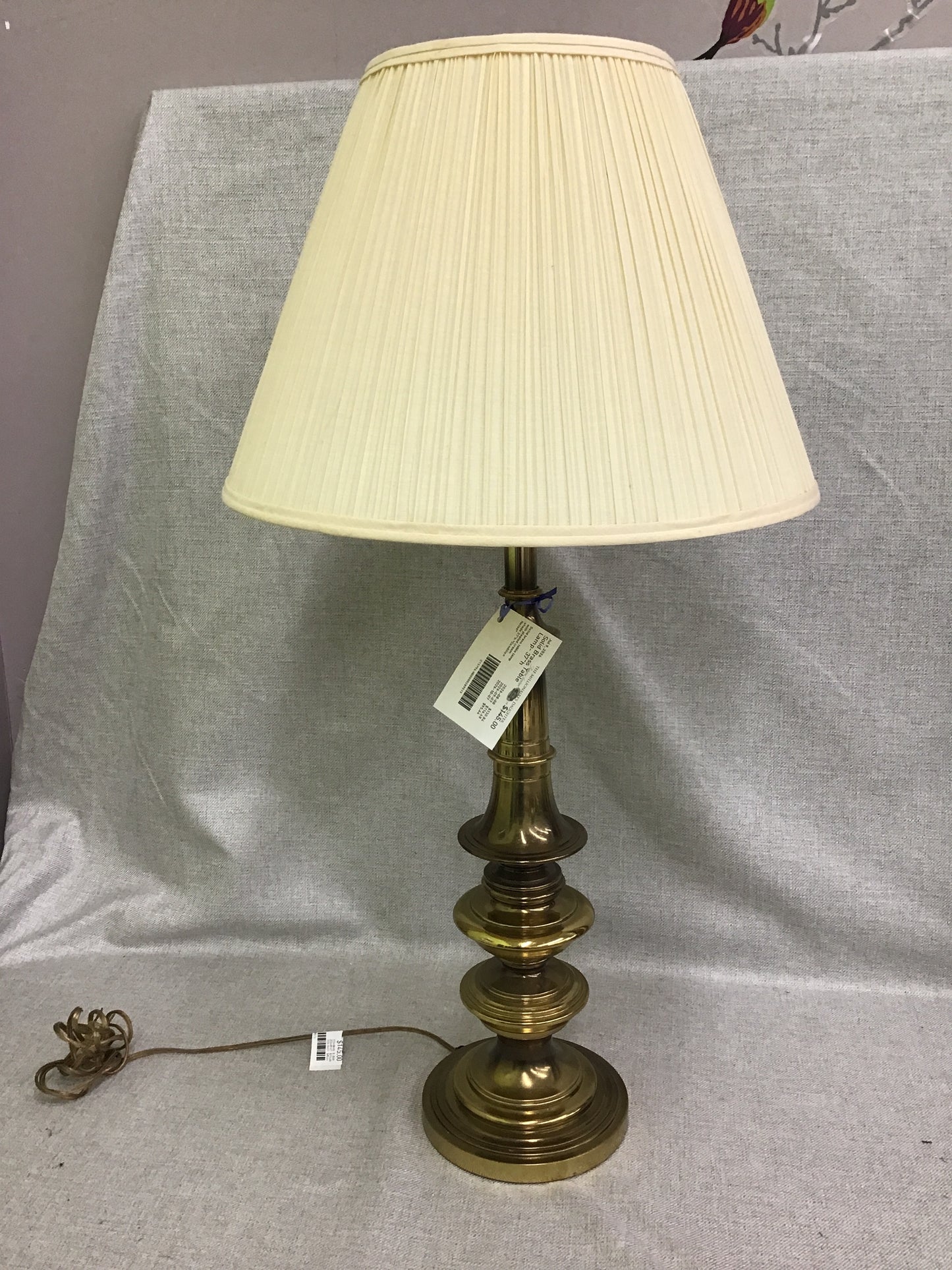 Solid Brass Table Lamp- 37"h