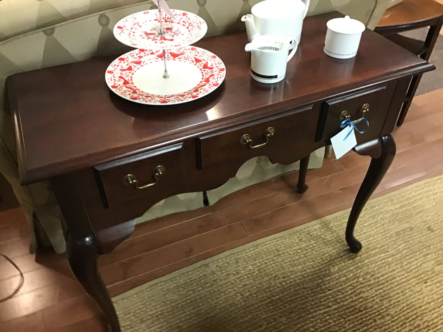 Dark Wood Hall Table