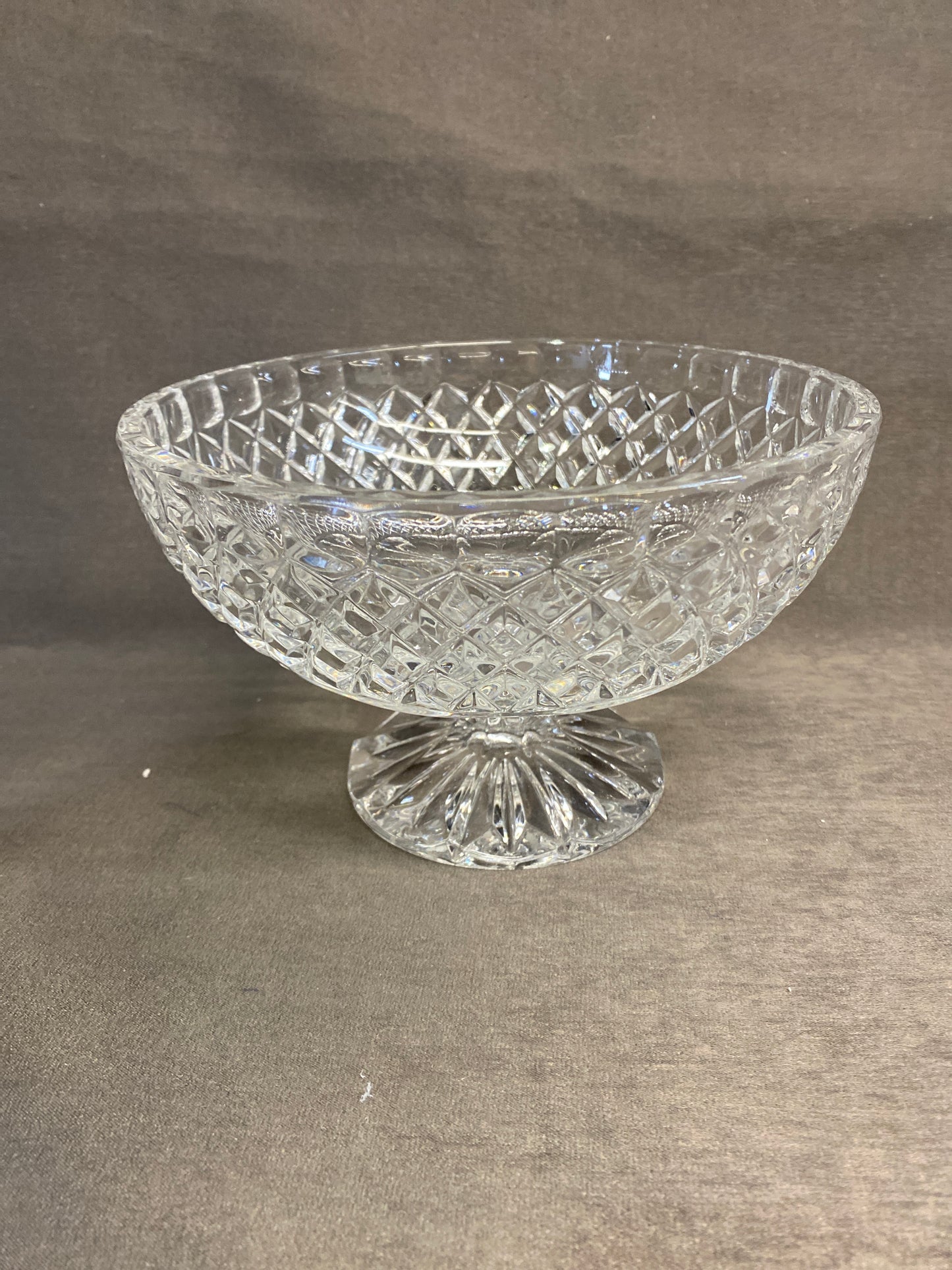 Footed Crystal Bowl