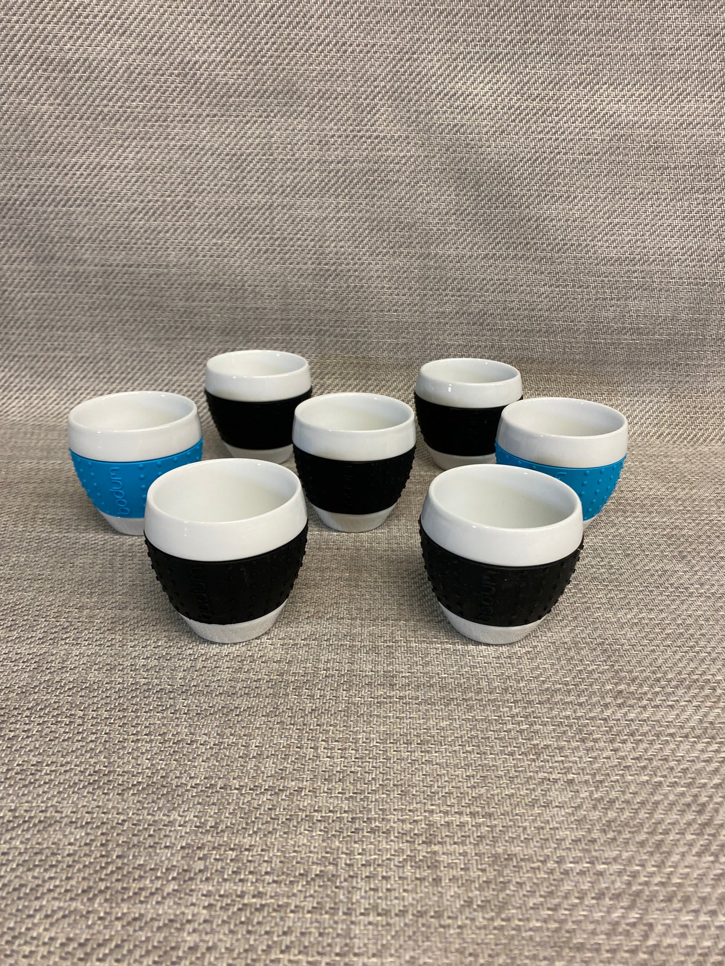 Set 7 Bodum Ceramic Espresso Cups