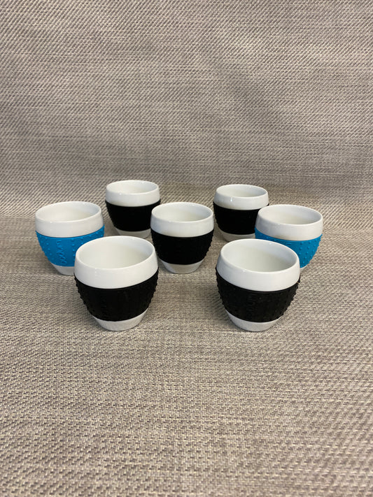 Set 7 Bodum Ceramic Espresso Cups
