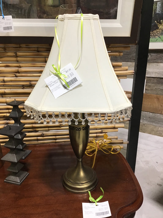 Metal Table Lamp - Brass Tone