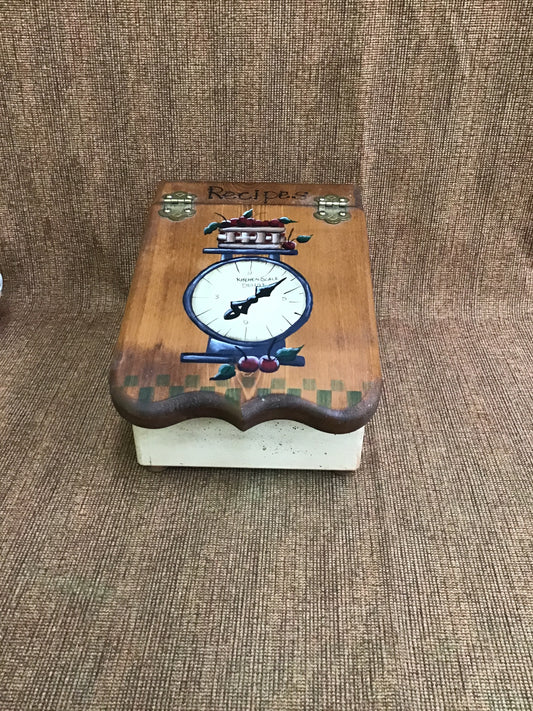 Wooden Recipes Box