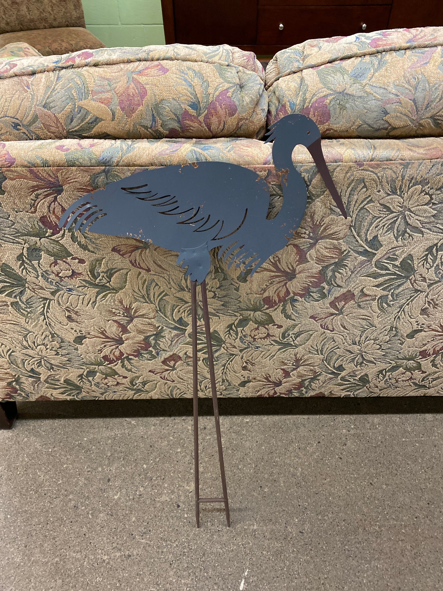 NEW! Metal Garden Stake - Heron