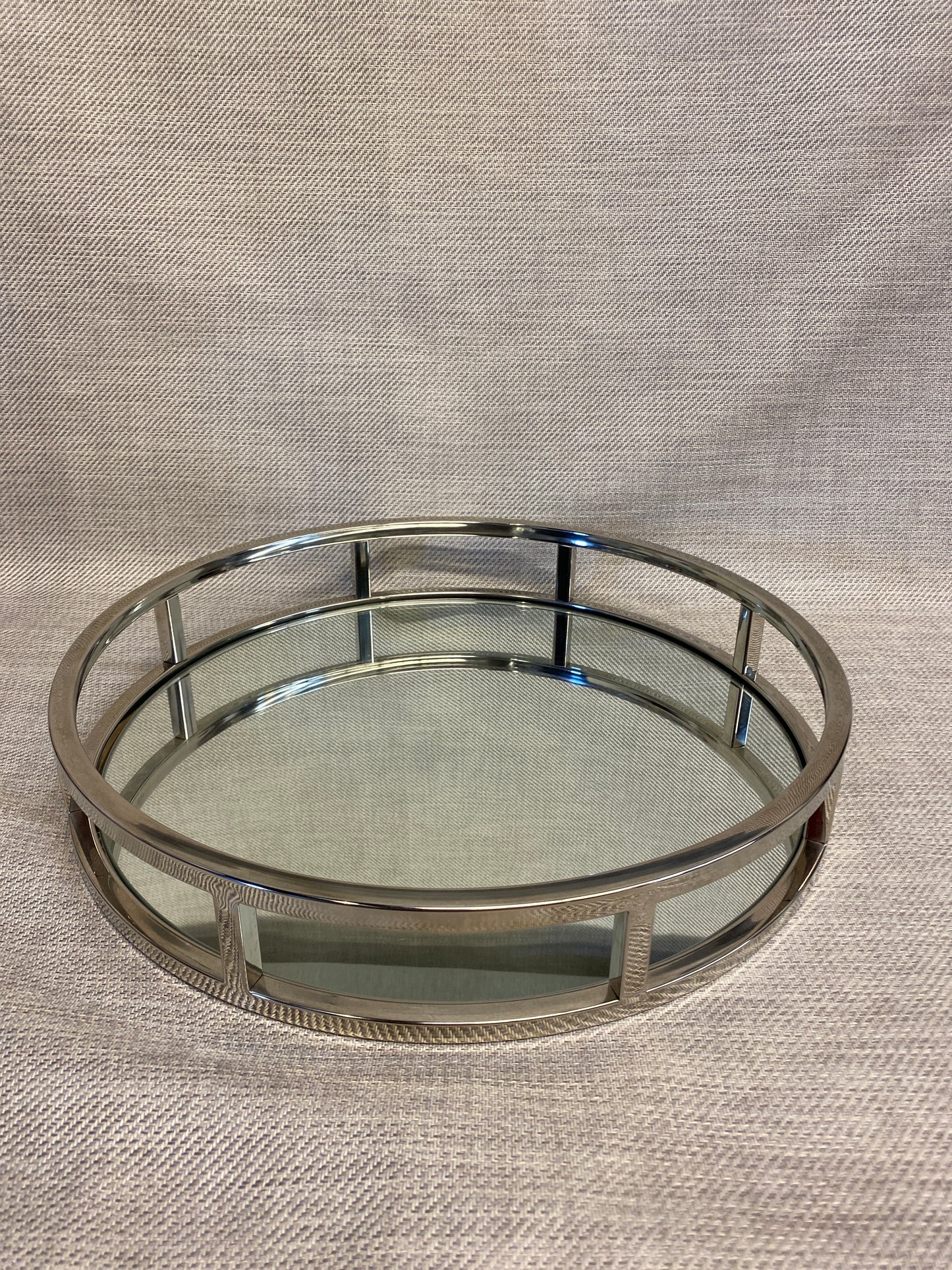 Round Mirrored Tray