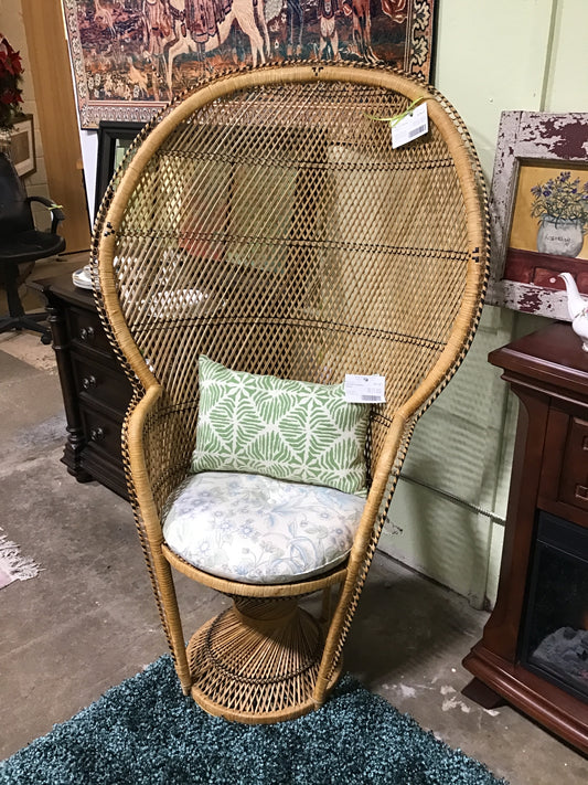Peacock Wicker Chair