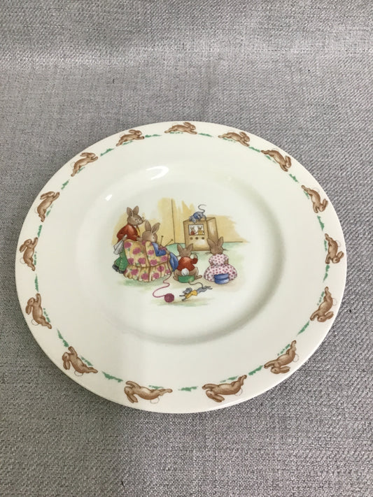 Bunnykins 'TV Time' Salad Plate