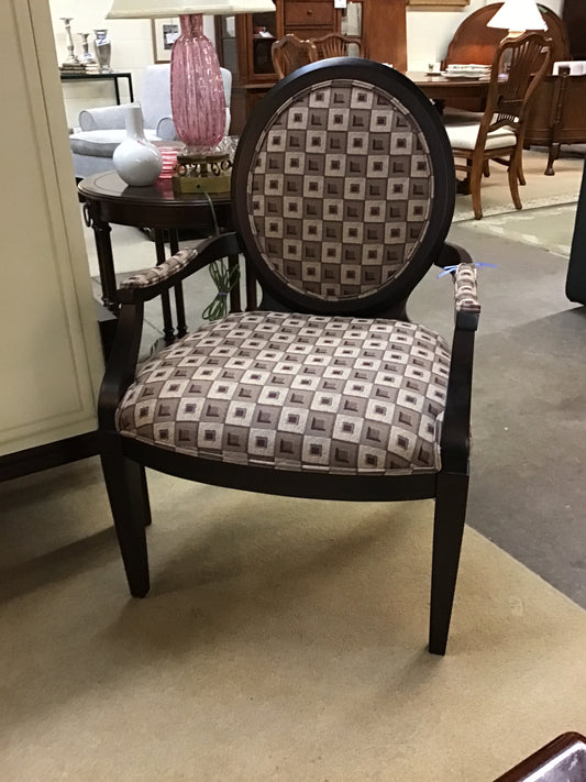 Oval Back Arm Chair