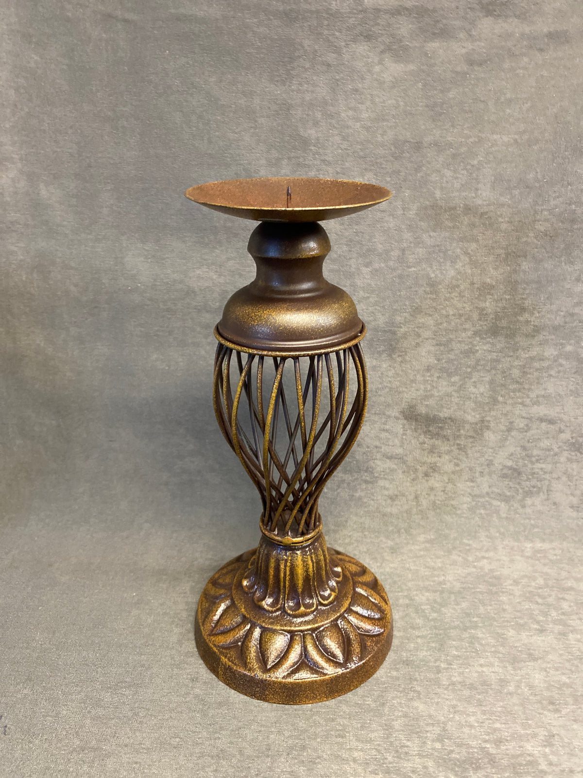 Metal Candleholder - Brown