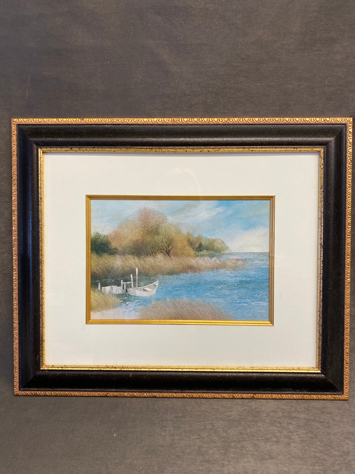 Framed Print - Grassy Shore