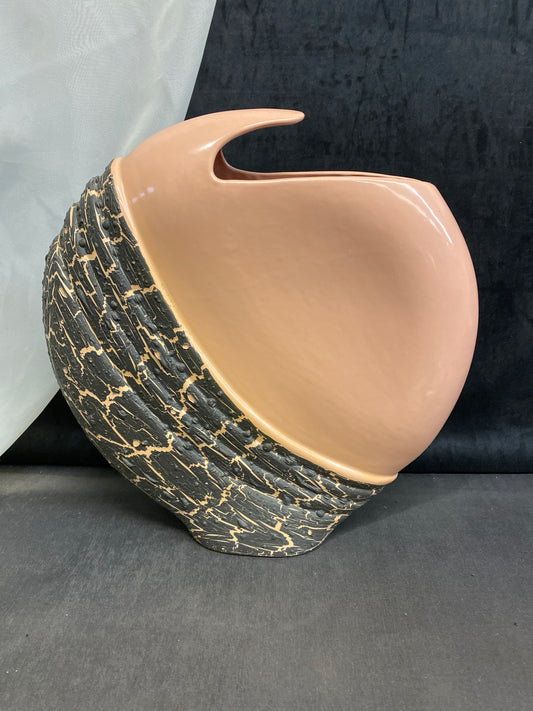 Large Round Vase - Pink & Grey