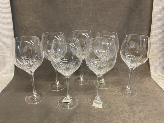 Set 7 Wedgwood Crystal Goblets