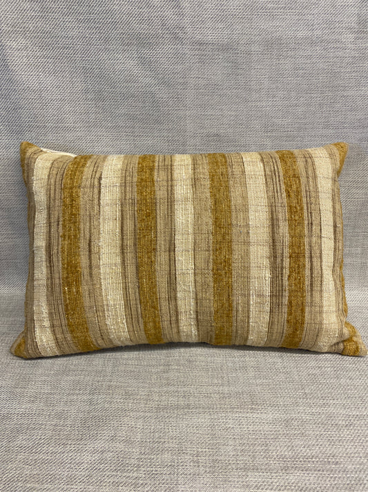 Lumbar Cushion - Mustard Stripe