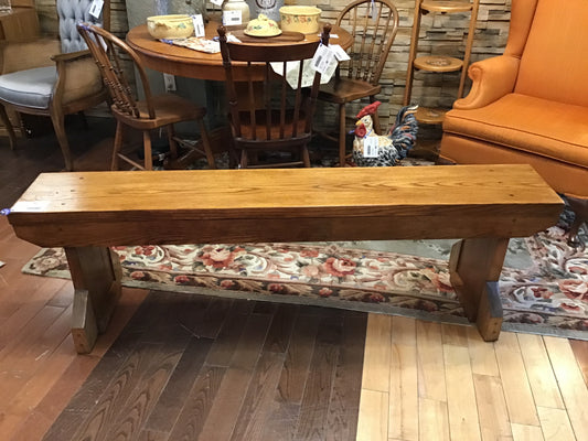 Large Oak Bench