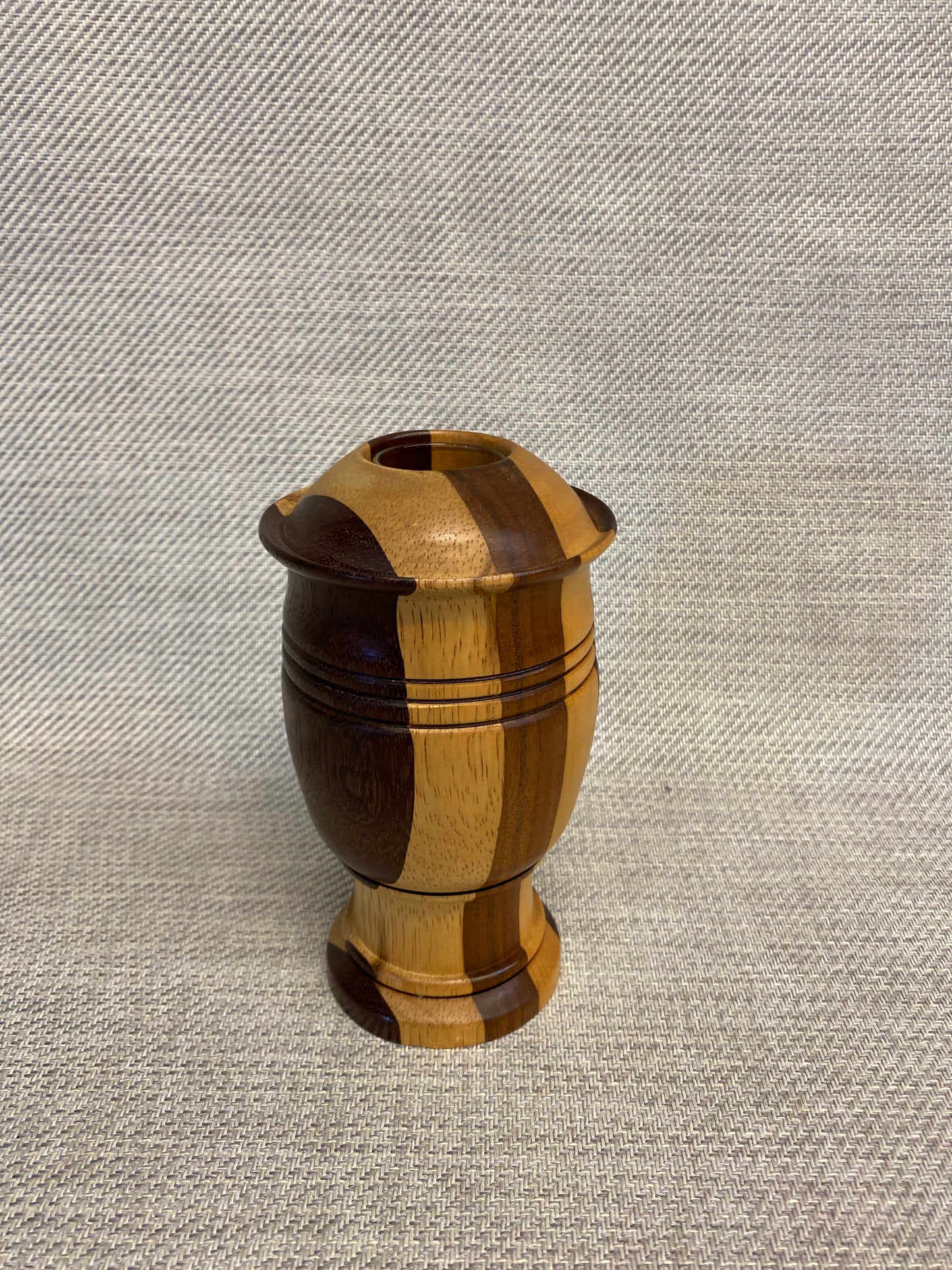 2PC Turned Wood Vase