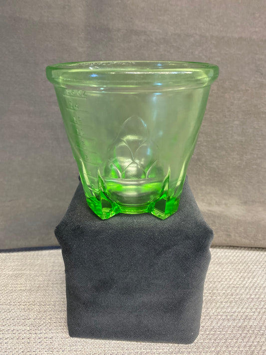 Vintage Anchor Hocking Green Artichoke Cup