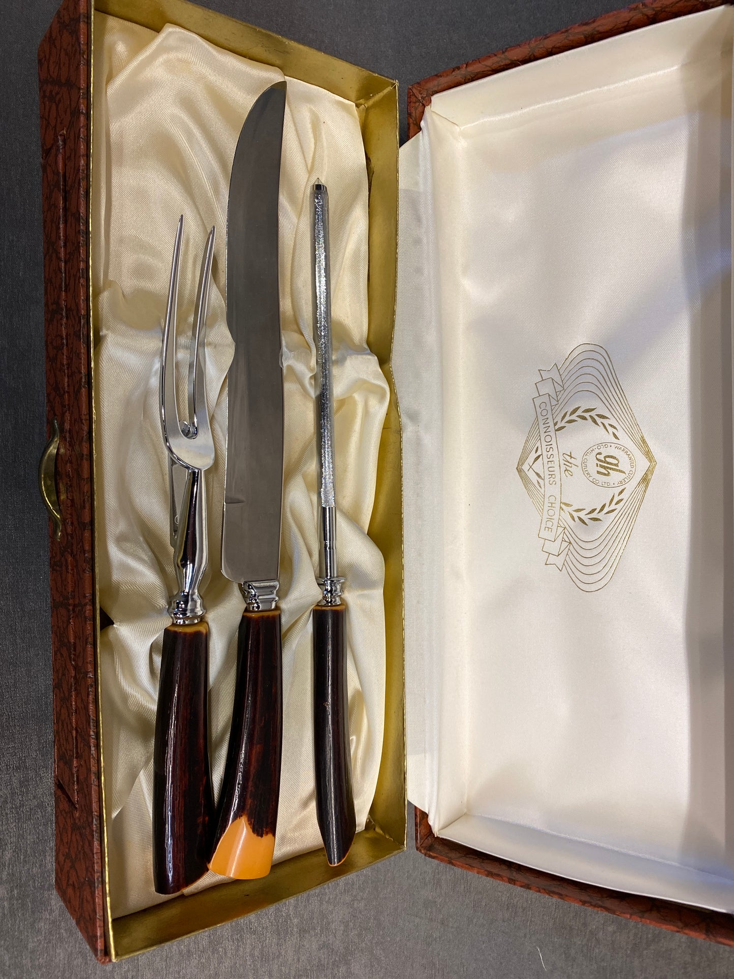3PC Vintage Glo-Hill Carving Set