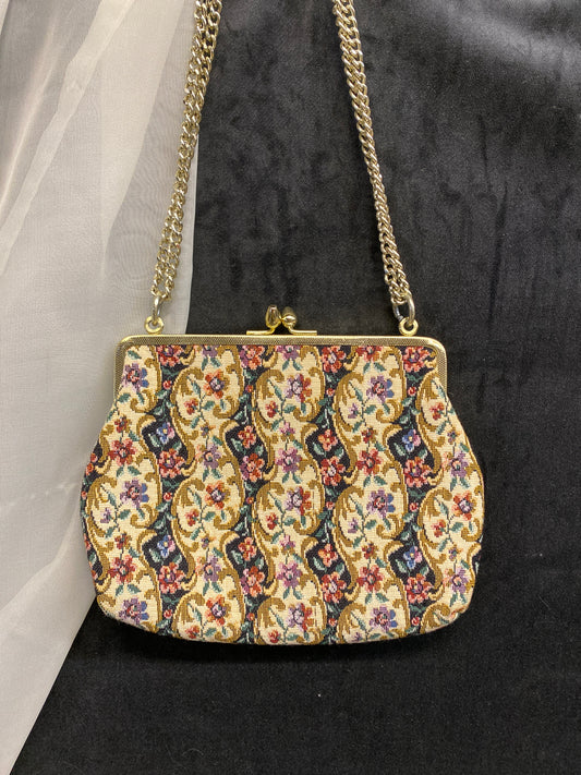 Vintage Tapestry Evening Bag