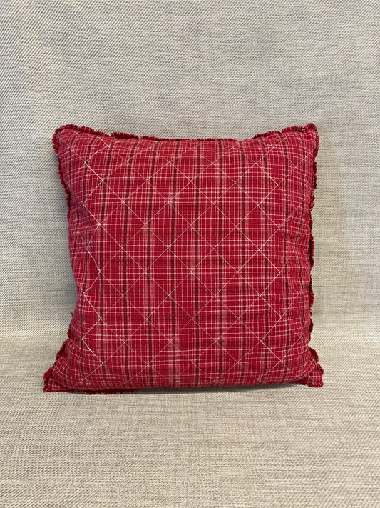 Brunelli Cushion - Red Plaid