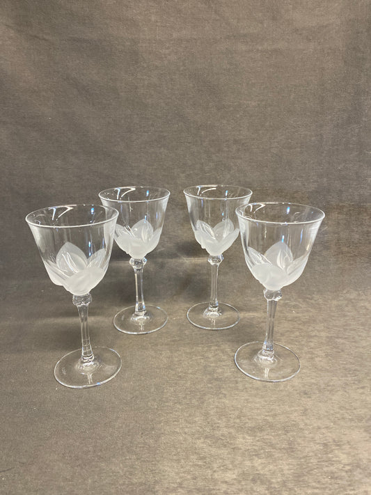 Set 4 Cristal D'Arques Wine Glasses