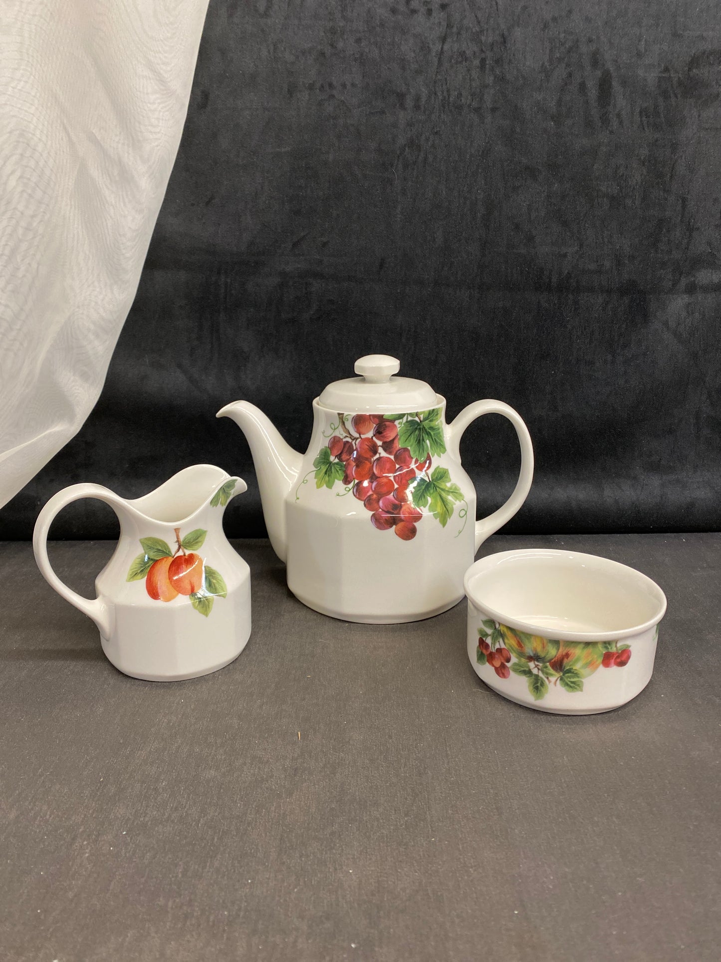 3PC Royal Doulton "Vintage Grape" Tea Set