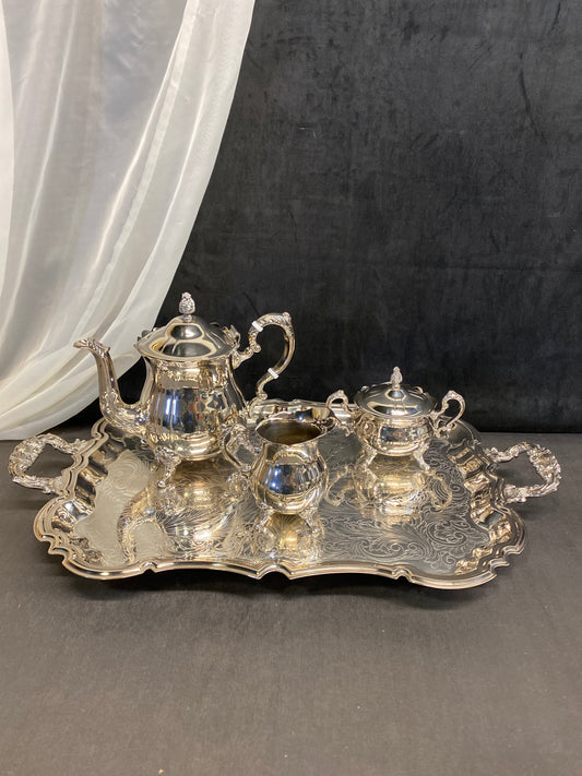 4PC Silverplate Tea Service