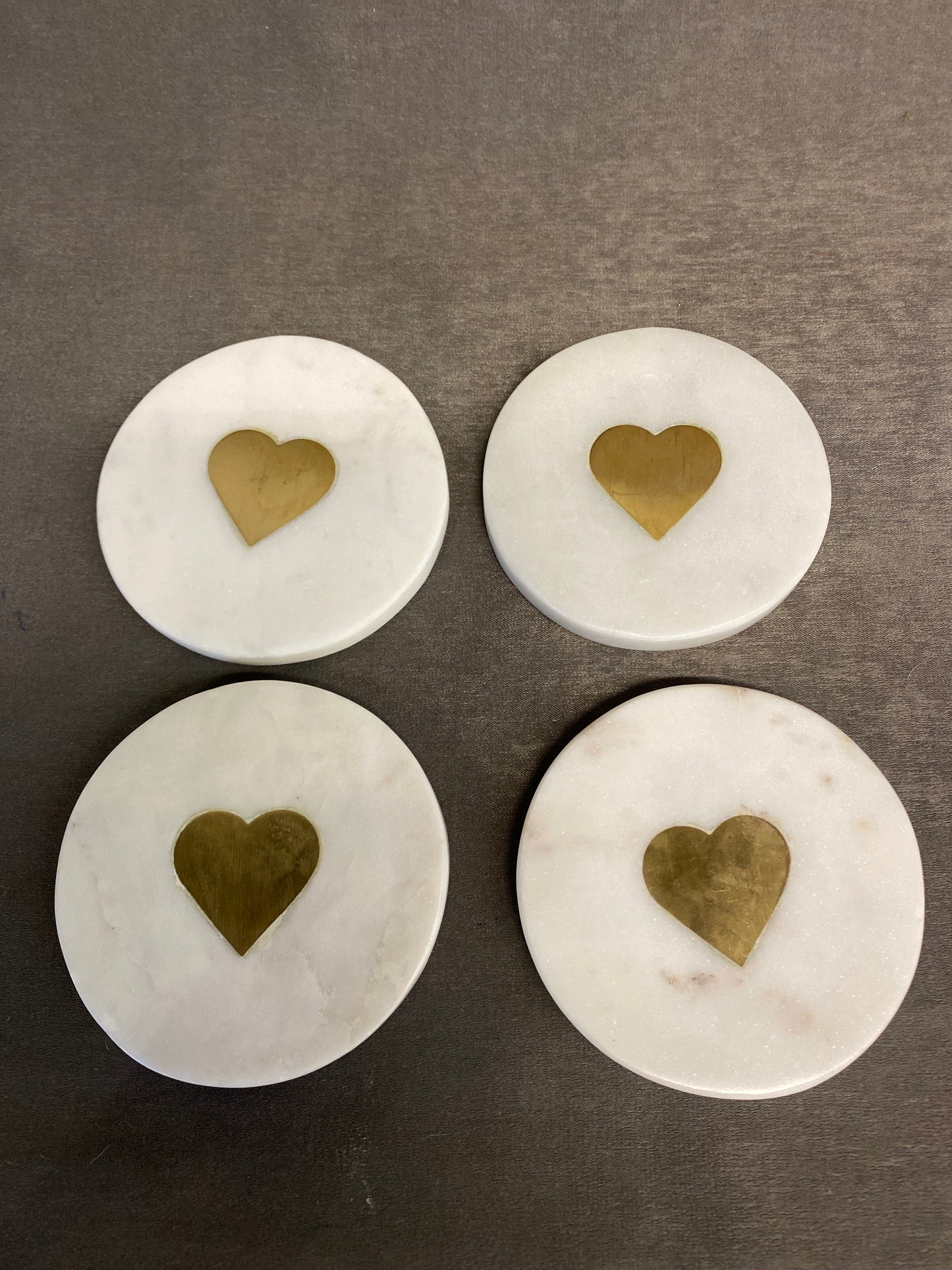 Set 4 Coasters - White Stone