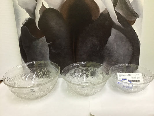 Glass Mixing Bowls (3)