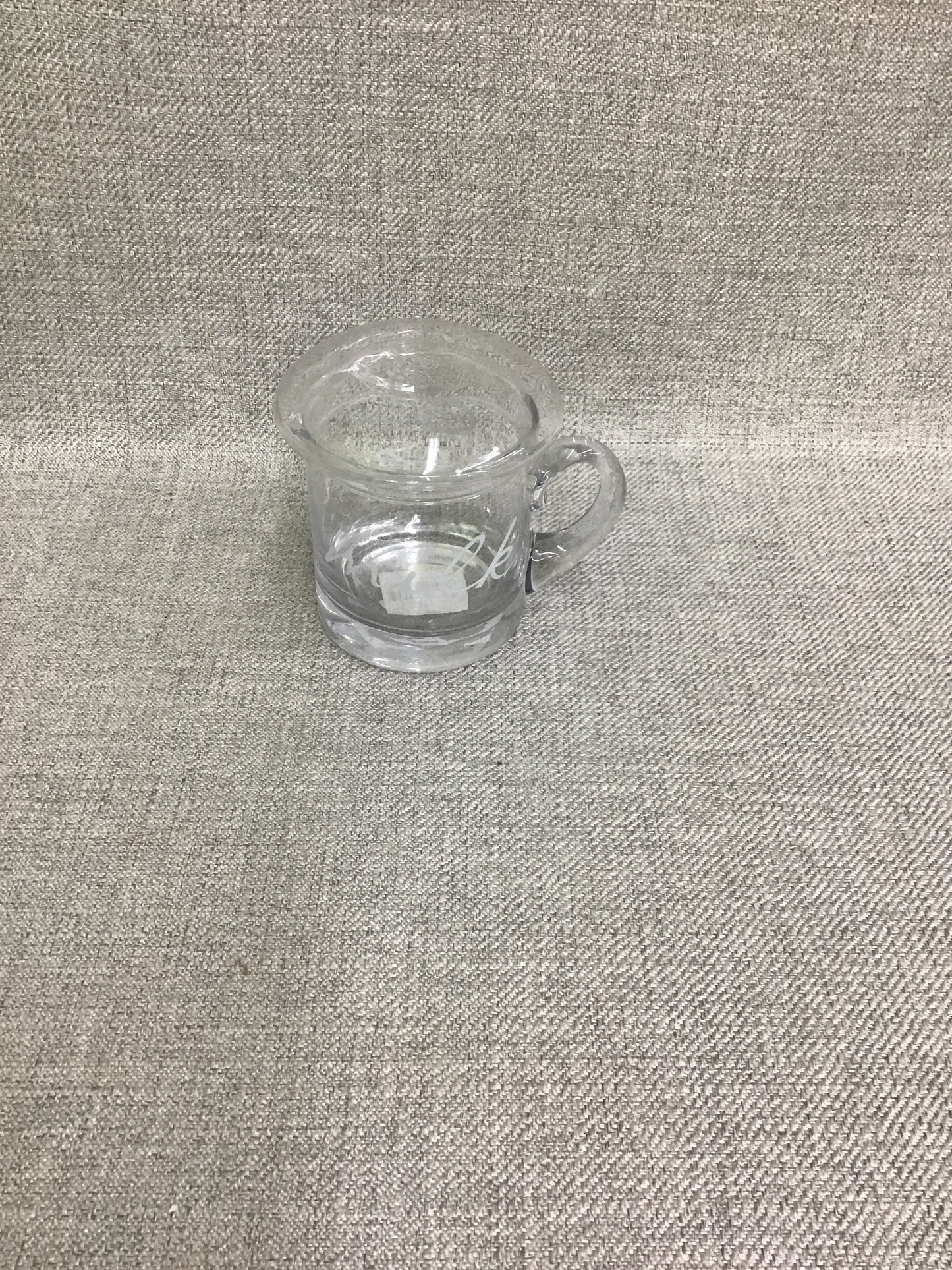 Glass Creamer with Lid (New)