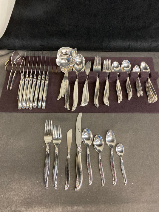 Silverplate Flatware - 7PC Setting For 8 +