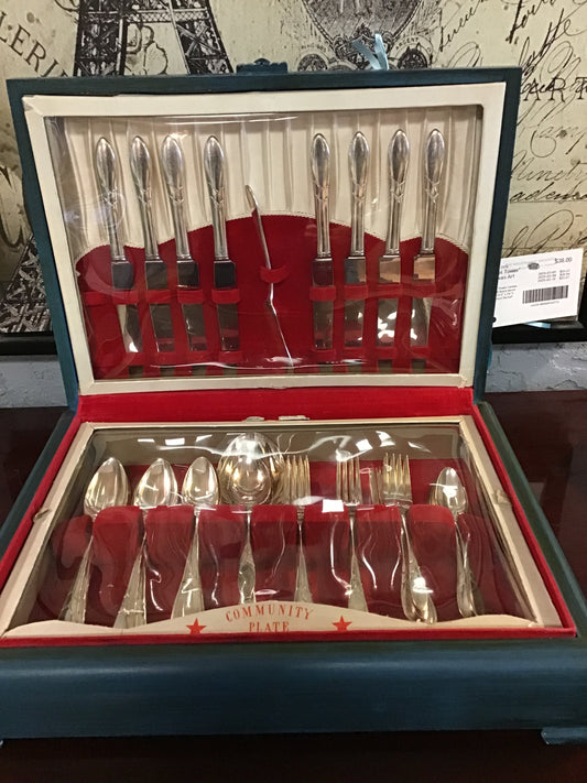 Vintage 'Community Plate' Cutlery Set For 6