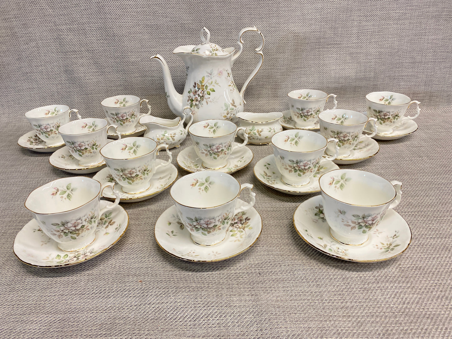 27PC Royal Albert "Haworth" Tea Set