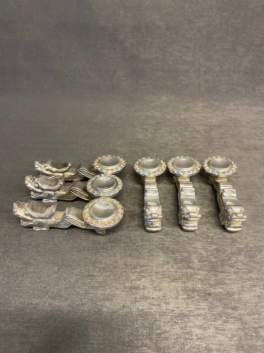 Set 6 Metal Chopstick Rests - Dragon