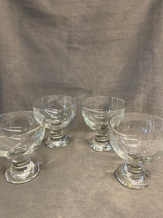 Set 4 Glass Sundae Bowls