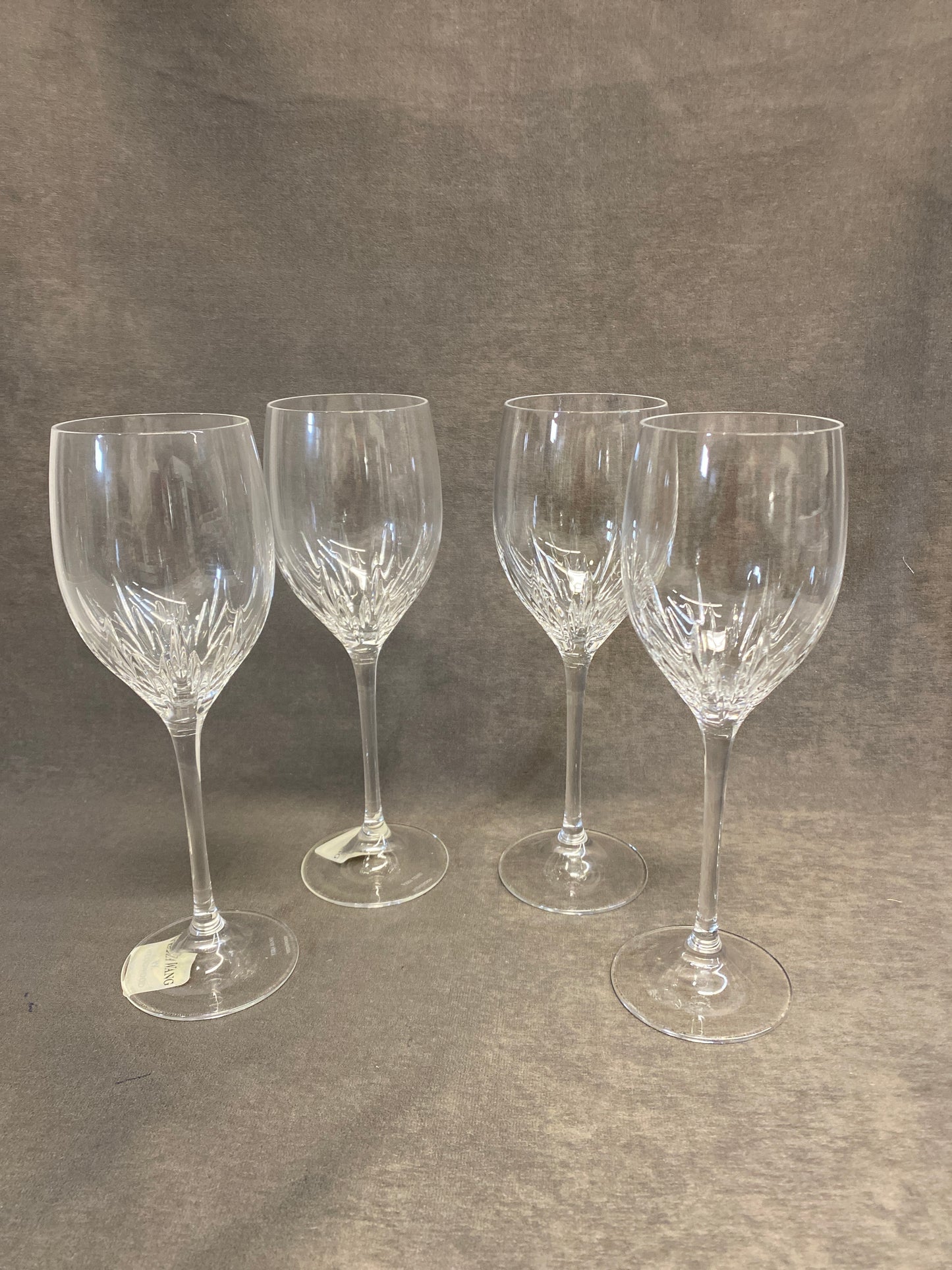 Set 4 Wedgwood Crystal Wine Glasses