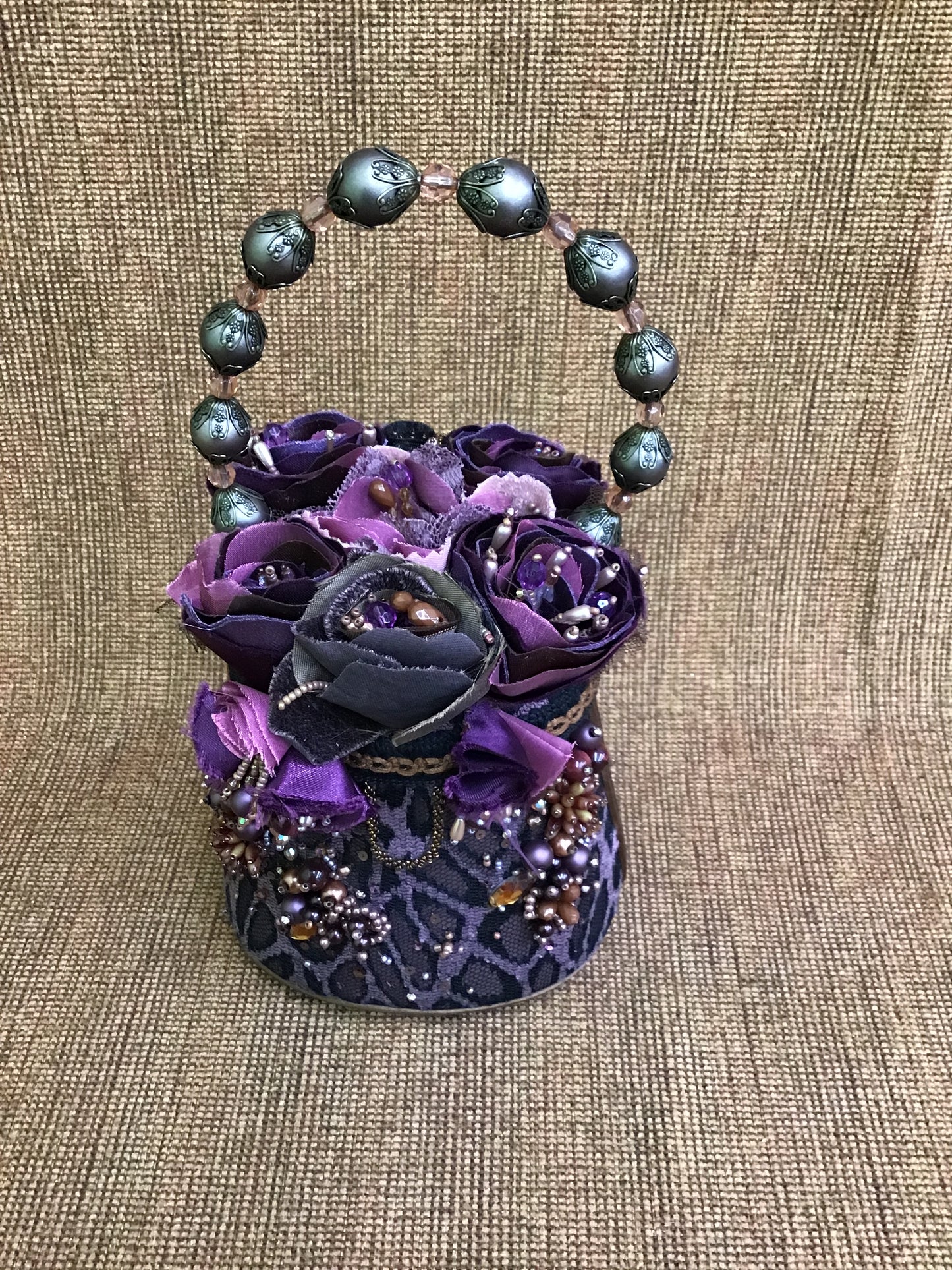 'Purple Leopard Print' Mary Frances Handbag